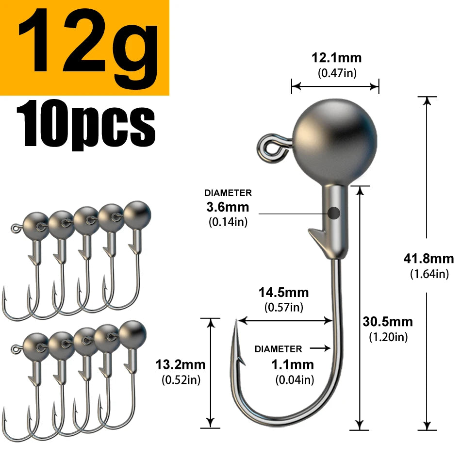MrLurion Jig Head Hooks (1g-28g)