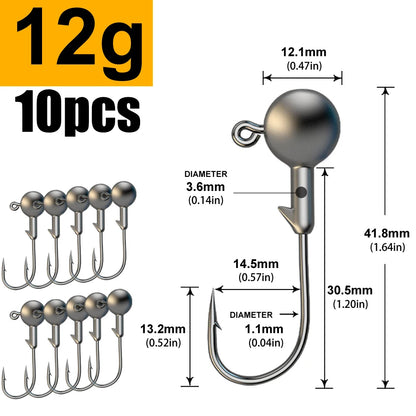 MrLurion Jig Head Hooks (1g-28g)