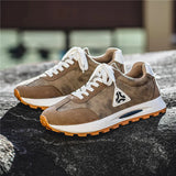 2025 Men’s Breathable Casual Sneakers – Fashionable Thick-Soled Sports Shoes
