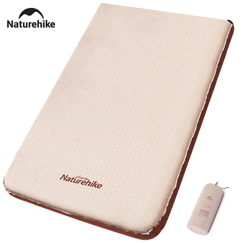 Naturehike 2025 New Air Mat Ultralight Elasticity Sponge Automatic Inflatable Mat Portable Folding Outdoor Camping Air Mattress