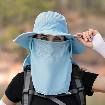 Breathable Fishing Sun Hat with Face Cover