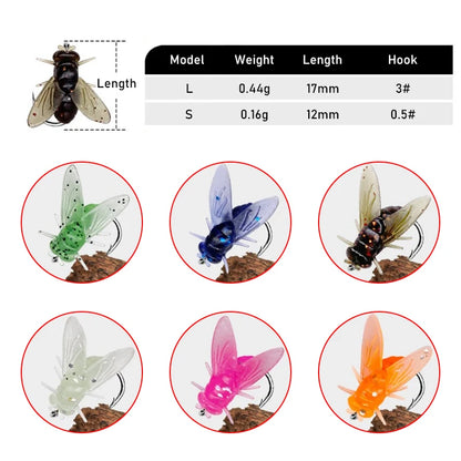 Soft Mosquito Bug Flies for Stream Fishing