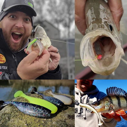 GOBAIT T-Tail Worm and Jig Head Kit