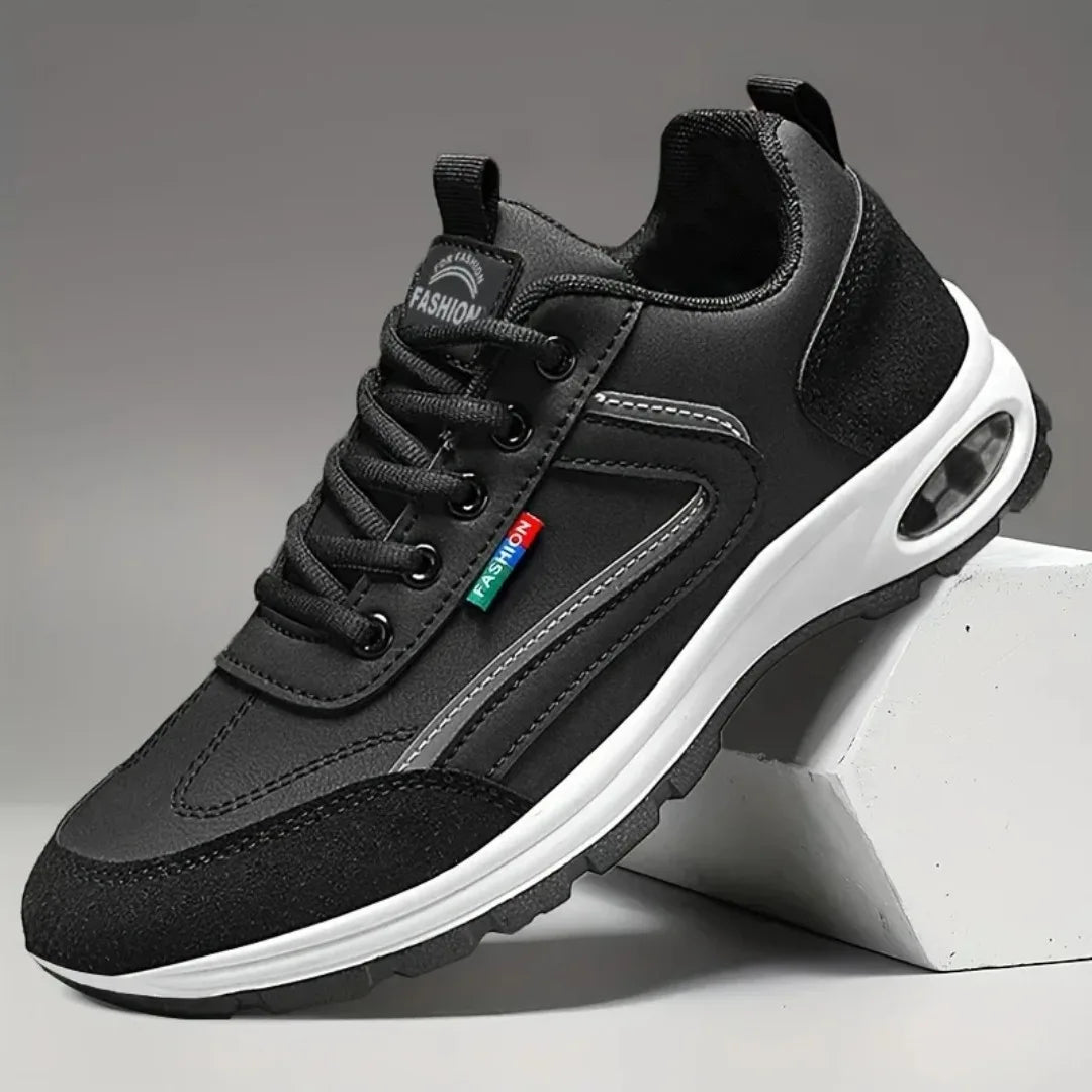 Men’s Trendy Sports Shoes – Lightweight Breathable Non-Slip Sneakers with Suede Detailing for Daily Wear & Outdoor Style