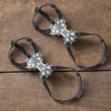 11 Spikes Crampons for Boots Shoes Traction Ice Shoes Grippers Traction Snow Grips for Snowing Hiking Ice Fishing Mountaineering