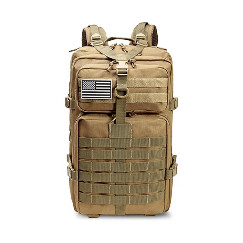 2Q-50L Tactical Backpack Men's Travel Large Capacity Rucksacks Men Waterproof Outdoor 1Sports Multi-functional Bags