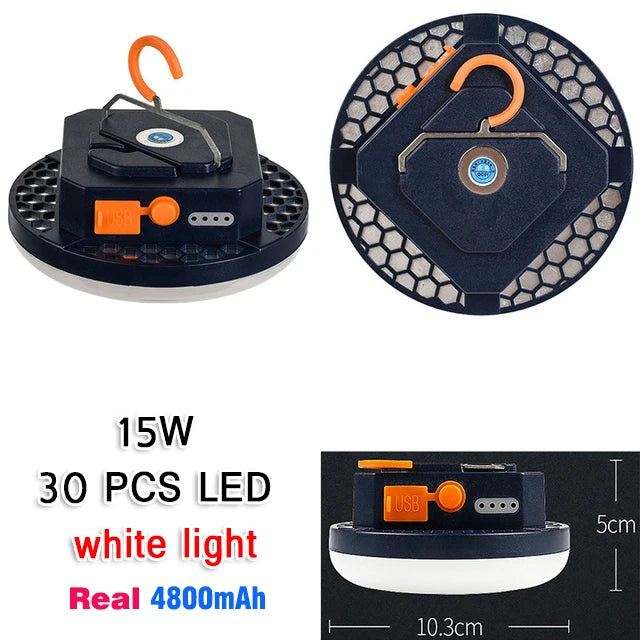 13500maH 60W Rechargeable LED Camping Lantern with Magnet Strong Light Portable Flashlights Tent Lights Work Repair Lighting