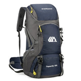 50L Travel Backpack Camping Hiking Rucksack Waterproof Outdoor Climbing Mountaineering Trekking Bag for Men Women Luggage