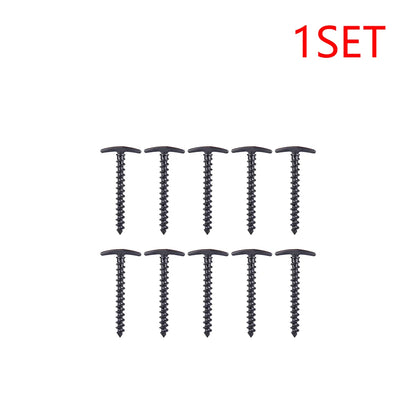 10pcs/pack Tent Pegs Ground Nails Outdoor Camping Peg Screw Anchor Stakes Hiking Tent Pins Windproof Tent Accessories 14.5x7cm