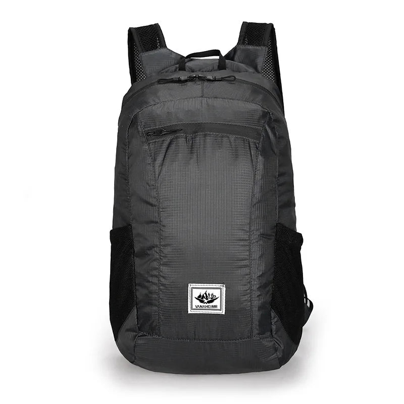 Outdoor camping, mountain climbing, cycling, travel sports backpack, neutral style, large capacity foldable storage,