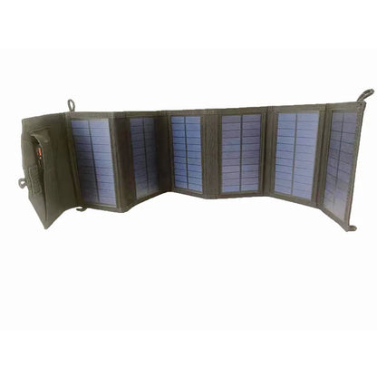 800W High Output 6 Folding Solar Panel 20Wh Fast Charging Station USB 5V DC Portable Power Bank For Outdoor Camping Hiking Emerg