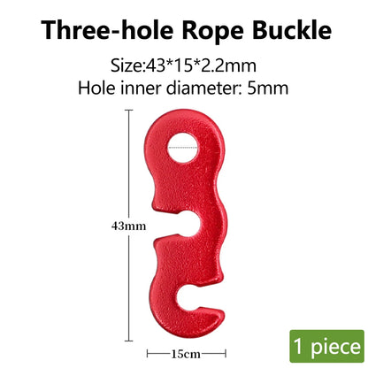 Aluminum S-Type Rope Buckles – Adjustable, 5 or 10 Pack