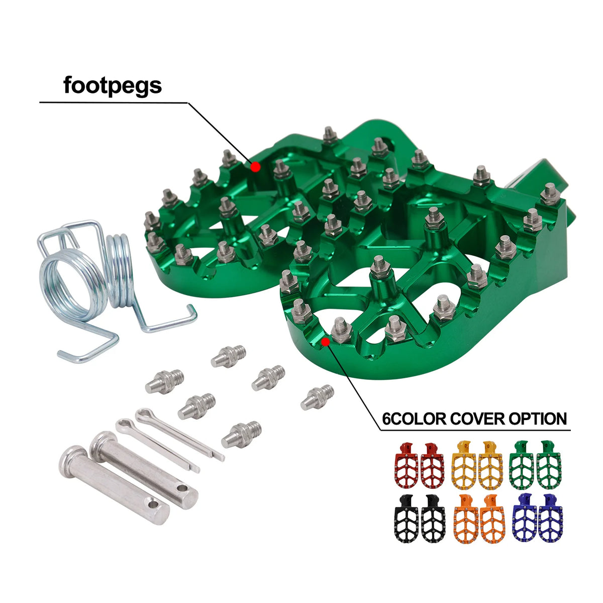 For YAMAHA TW200 PW50 PW80 TTR90 TTR90E Honda CR CRF XR 50 70 80 100 110 KAYO Footpegs Footrests Foot Pegs Rests Pedals