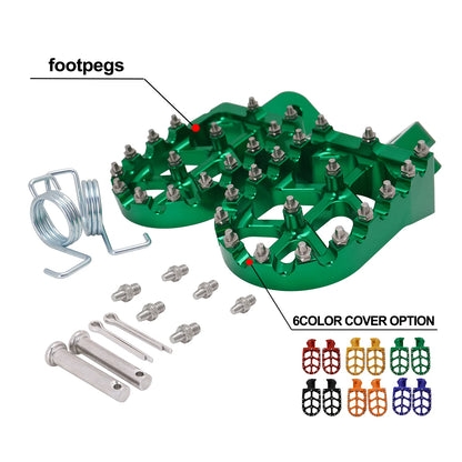 For YAMAHA TW200 PW50 PW80 TTR90 TTR90E Honda CR CRF XR 50 70 80 100 110 KAYO Footpegs Footrests Foot Pegs Rests Pedals