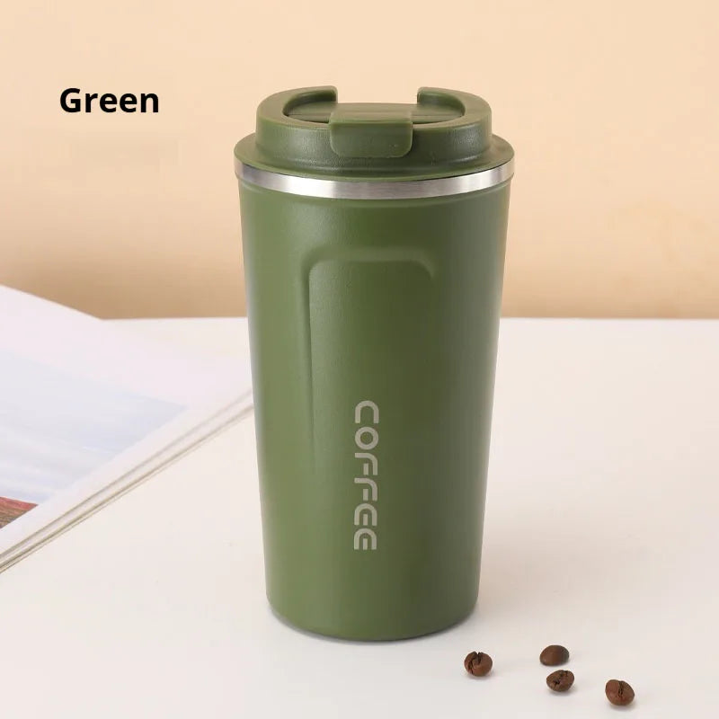 380/510ML Stainless Steel Car Thermal Cup Coffee Cup  for Outdoor Sports Cold and Heat Thermal Mug Tumbler Insulated Flask Water