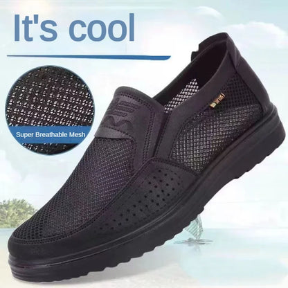Men’s Summer Casual Sneakers 2025 – Breathable Mesh Slip-On Shoes with Chunky Sole | Lightweight & Affordable