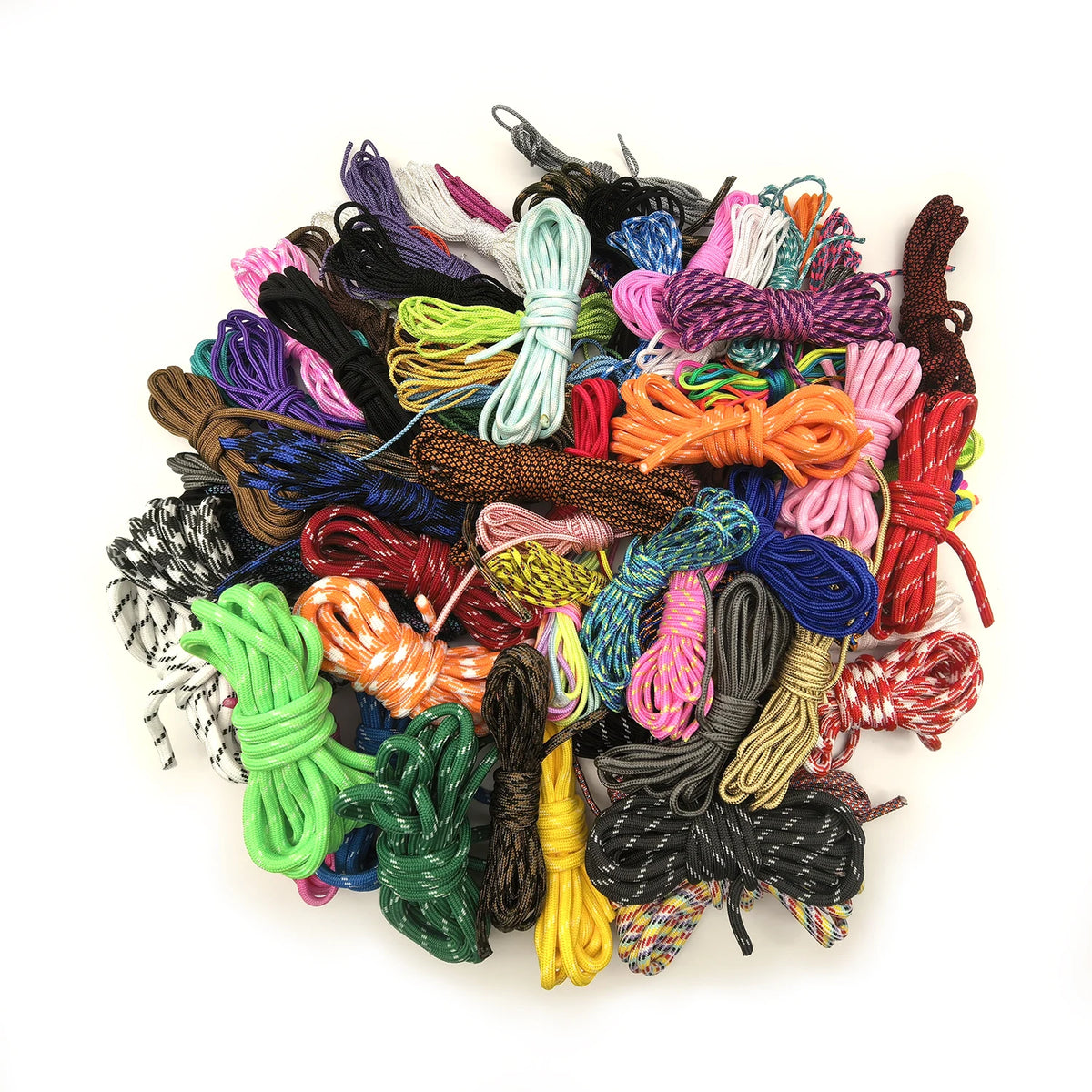 Paracord Assortment – 1mm to 5mm, Random Color Packs