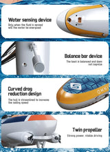 Rc Stunt Boat Remote-Controlled Sailing Boats Racing Dazzling Swing Competitive Balance Kayaking Outdoor Games Water Toys Kids