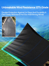 Black Thickened Courtyard Shading Mesh Perforated Surround Shading Mesh Suitable For Pavilions Gardens Terraces And Canopies