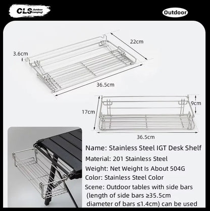 Mountainhiker Camping Folding Lift Removable Multi Unit IGT Table Gas Stove Portable Camp BBQ Grill Table Outdoor Picnic table