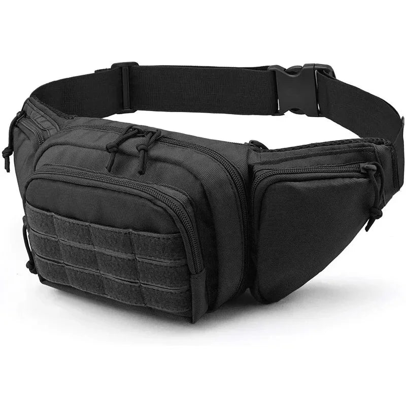 Tactical Multi-function Waist Pack Fanny Packs for Men Nylon Shoulder Hiking Mobile Phone Bag Sports High-capacity Waist Bag