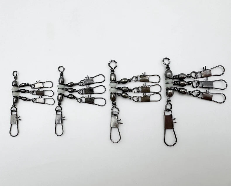 ShareShark Rolling Swivels with Solid Rings (10 Pack)