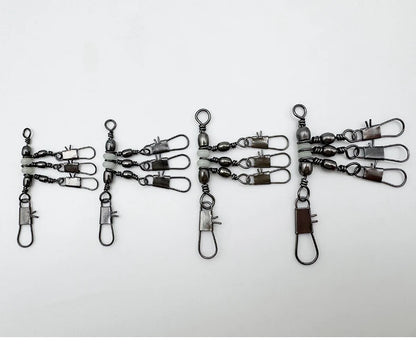 ShareShark Rolling Swivels with Solid Rings (10 Pack)