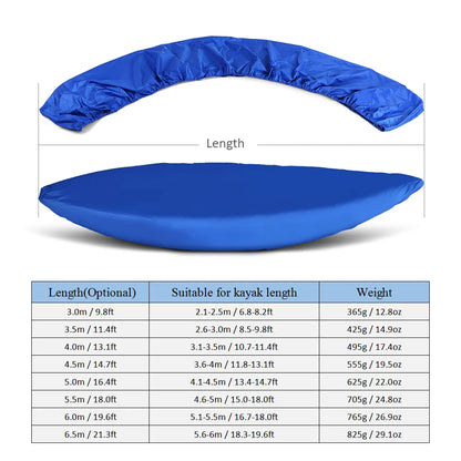 Universal Waterproof Kayak Cover – UV Resistant Canoe & Boat Dust Storage Shield