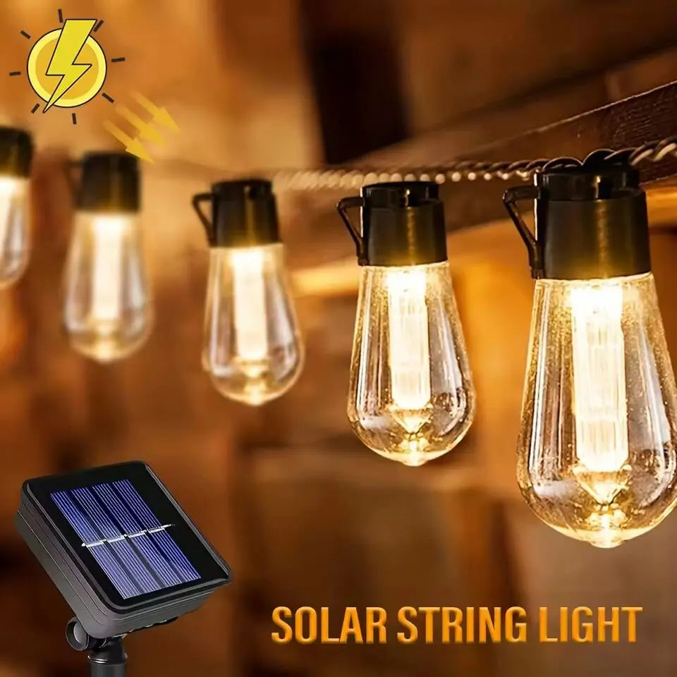 1PC Solar Bulbs String Lights,Outdoor Waterproof Garden Lamps,Garden,Terrace,Balcony,Camping,Party Retro Decoration  Fairy Lamps