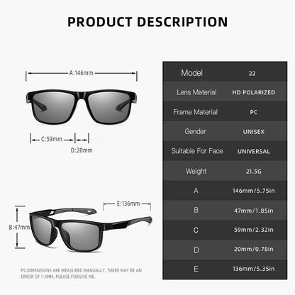 Photochromic Polarized Sports Sunglasses