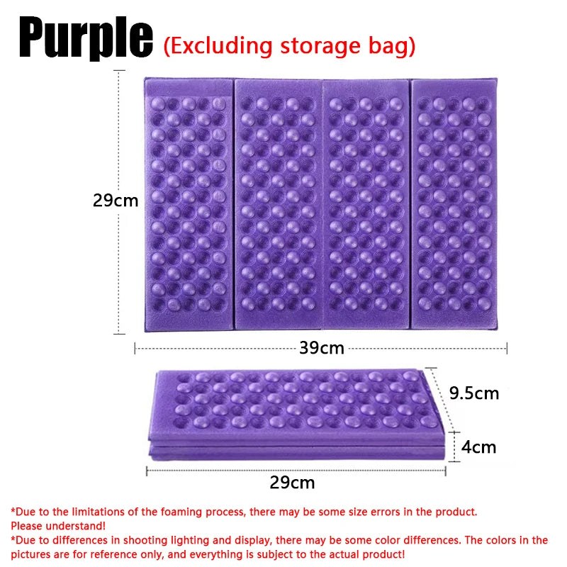 Portable Lightweight Mini Waterproof Mat Camping Foam Mat Foldable Kneeling Mat Comfortable Seat Cushion for Outdoor Activities