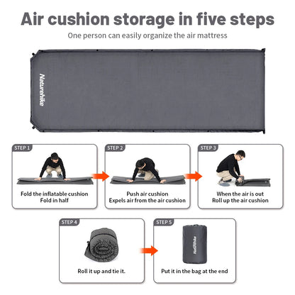 Naturehike Self-inflating Mattress D03 Inflatable Mattress 5CM Air Mattress Tourist Foam Sleeping Mat Camping Mat Tent Mattress