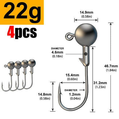 MrLurion Jig Head Hooks (1g-28g)