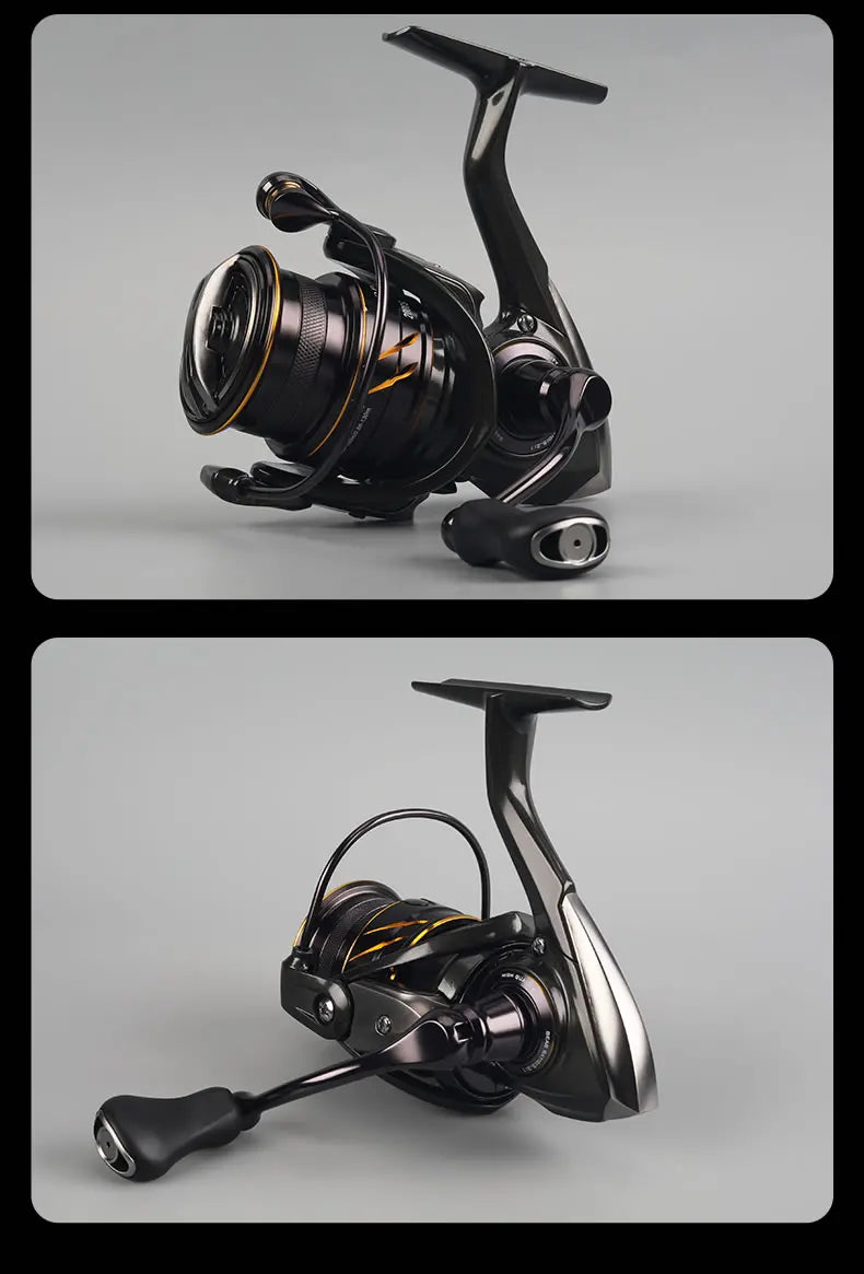 Kingdom Micro Fly Pro Spinning Fishing Reel 800-3000 Ultra Light 8+1 BB 7KG Max Drag 5.2:1/6.2:1 Gear Ratio Freshwater Saltwater