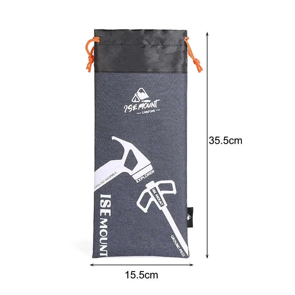 Outdoor Camping Equipment Stake Storage Bags Tent Accessories Hammer Wind Rope Tent Pegs Nails Storage Bag