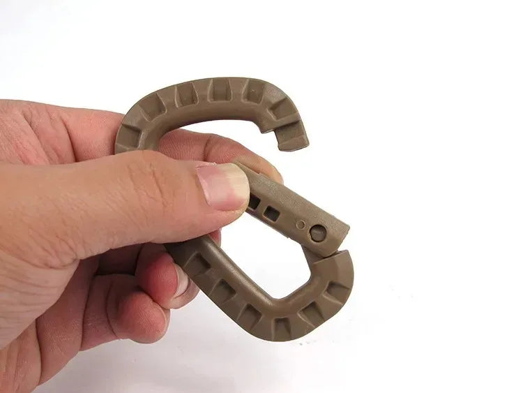 1/2/3/4/6pcs Tactical Carabiner Carabina Karabiner Clip Plastic Cadet Hiking Camping