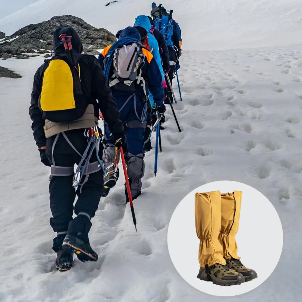 Heavy-duty Leggings Waterproof Snow Gaiters Waterproof Adjustable Leg Gaiters for Outdoor Activities Hiking Climbing Skiing