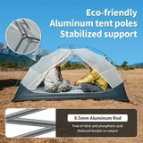 2 - Person Ultralight Backpacking Tent: Mongar UL 2 with 20D Waterproof Fabric,Ideal for Hiking,Survival,and Camping Adventures