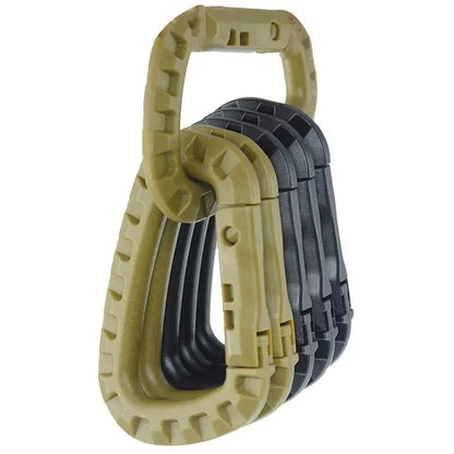 4/8/16pcs Tactical Plastic Carabiner Clip Keychain D-Shape Hard Spring Snap Gear Hook Outdoor Camping Hiking EDC Tools