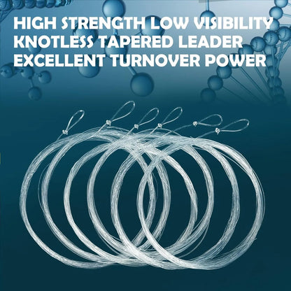 Aventik Nylon Tapered Leaders 9-15ft (6 Pack)