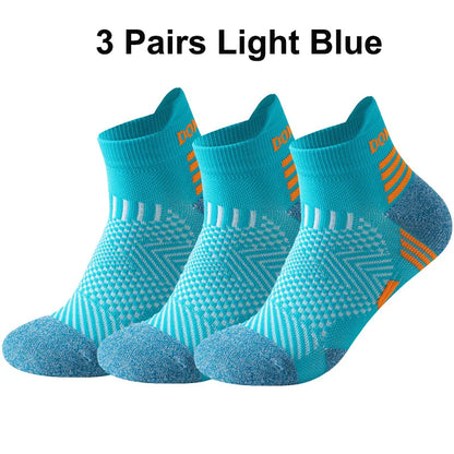 3/1Pairs Sport Compression Ankle Socks Men Women Professional Low Cut Fitness Marathon Running Outdoor Deodorant Breathable Sox