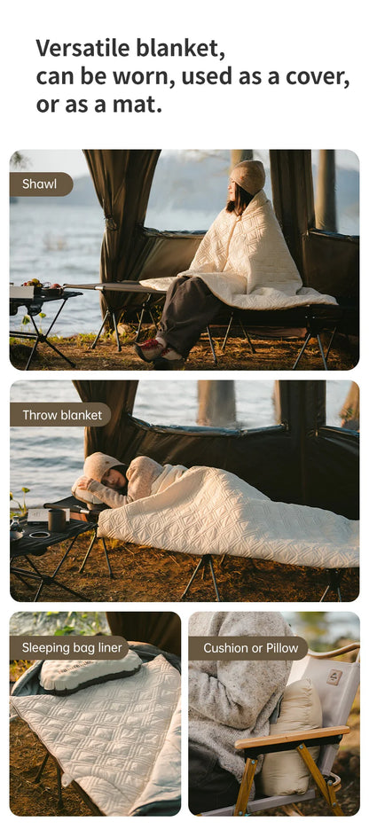 Naturehike Electric Heated Blanket Winter USB Heating Blanket Camping Warm Sleeping Bag Liner Outdoor Shawl Thermal Sleeping Bag