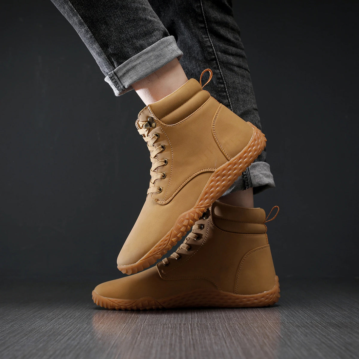 Men’s Wide Barefoot Boots – Outdoor Trail Running & Minimalist Walking Shoes, Lightweight Breathable Non-Slip Sneakers