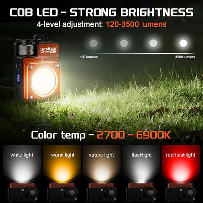 LiitoKala XY-009 Portable Rechargeable LED Camping Light Multi-Functional Carry-On Outdoor Activity Long Life