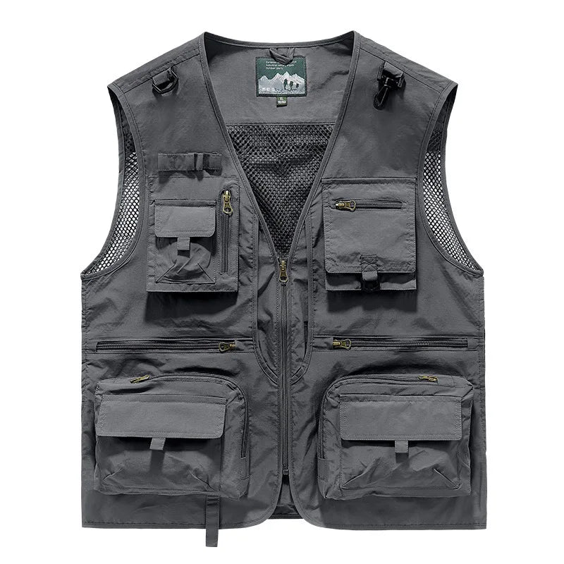 FGKKS Multi-Pocket Breathable Fishing Vest