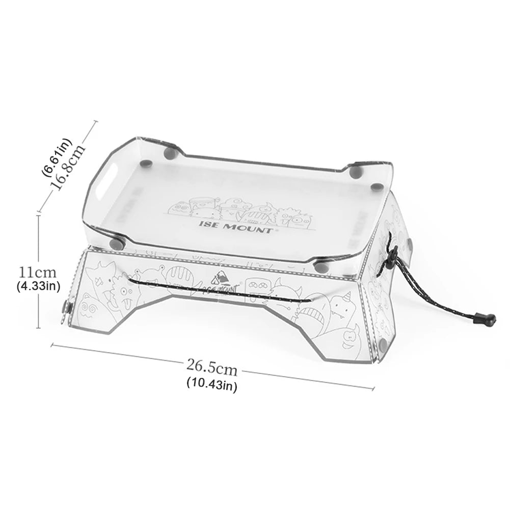 New Ultralight PP Folding Camping Table & Tray 97g Mini Portable Heavy Duty for Hiking Picnic Outdoor Travel Gear