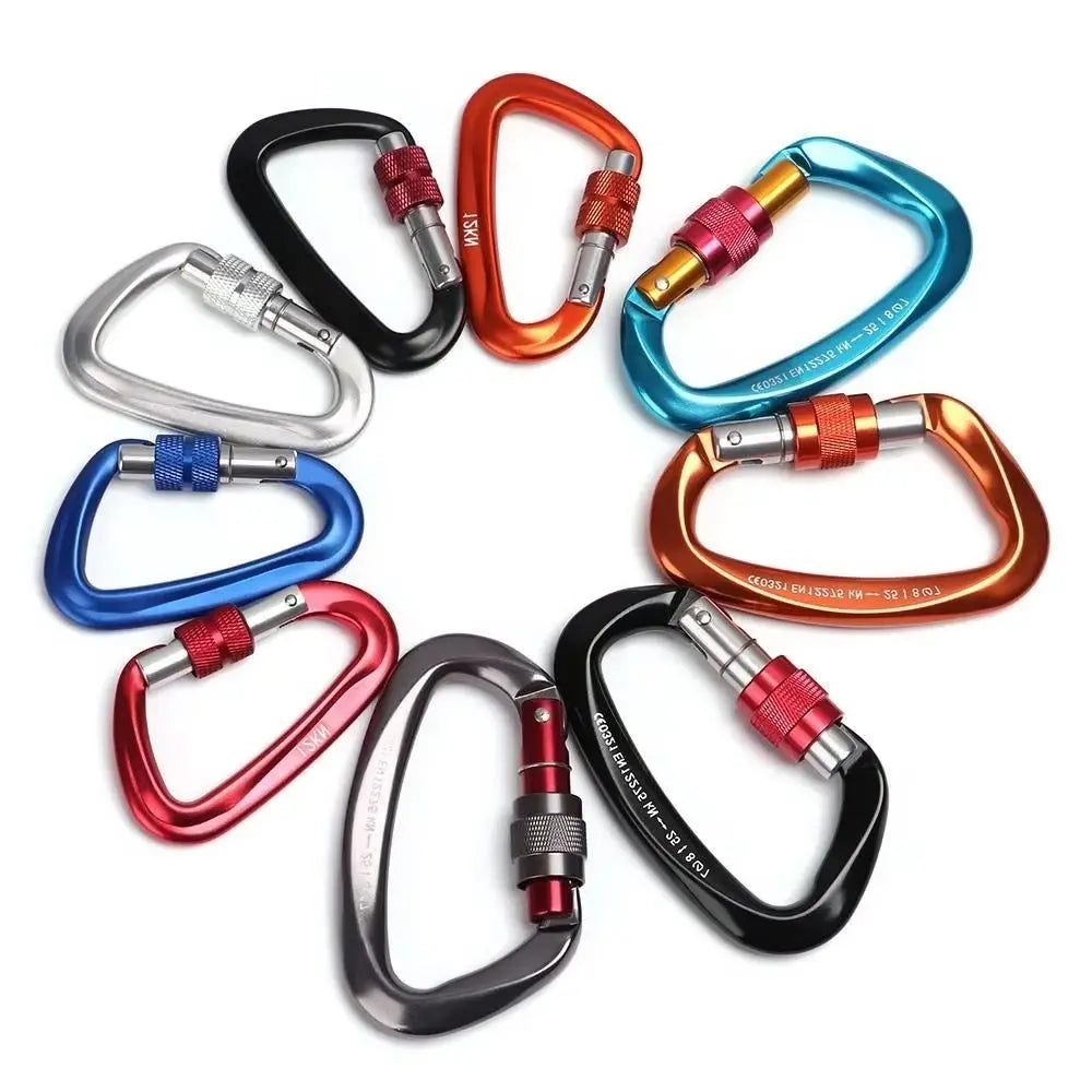 Quality Aluminum Security Master Lock Accessories Mountaineering Protective Equipment Professional Carabiner Climbing Key Hooks