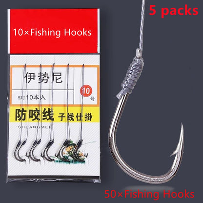 Pre-Tied Double Hook Rigs (5 Pack)