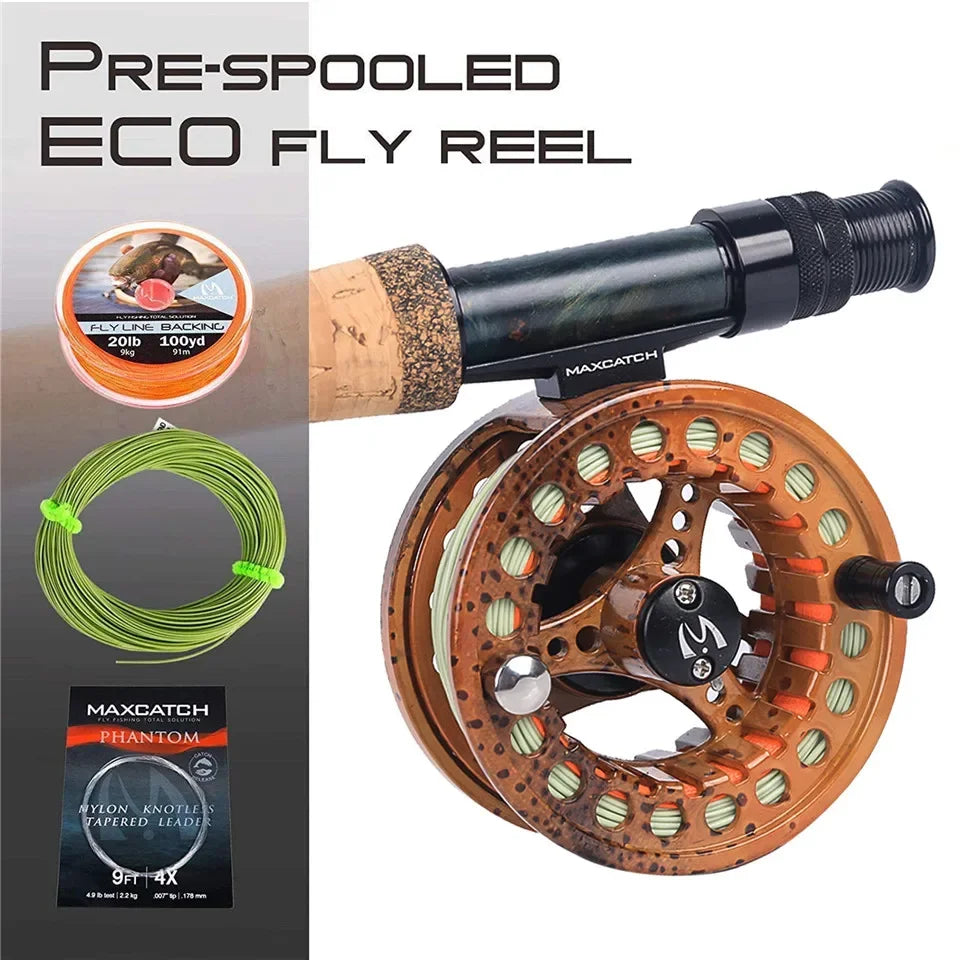 MAXIMUMCATCH ECO Ultra-Light Large Arbor Fly Reel 2-8WT