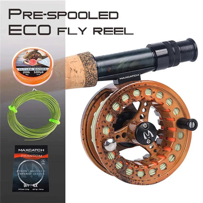 MAXIMUMCATCH ECO Ultra-Light Large Arbor Fly Reel 2-8WT